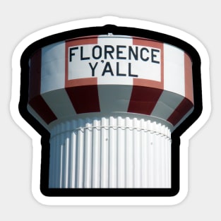 Florence Y'all Water Tower Sticker